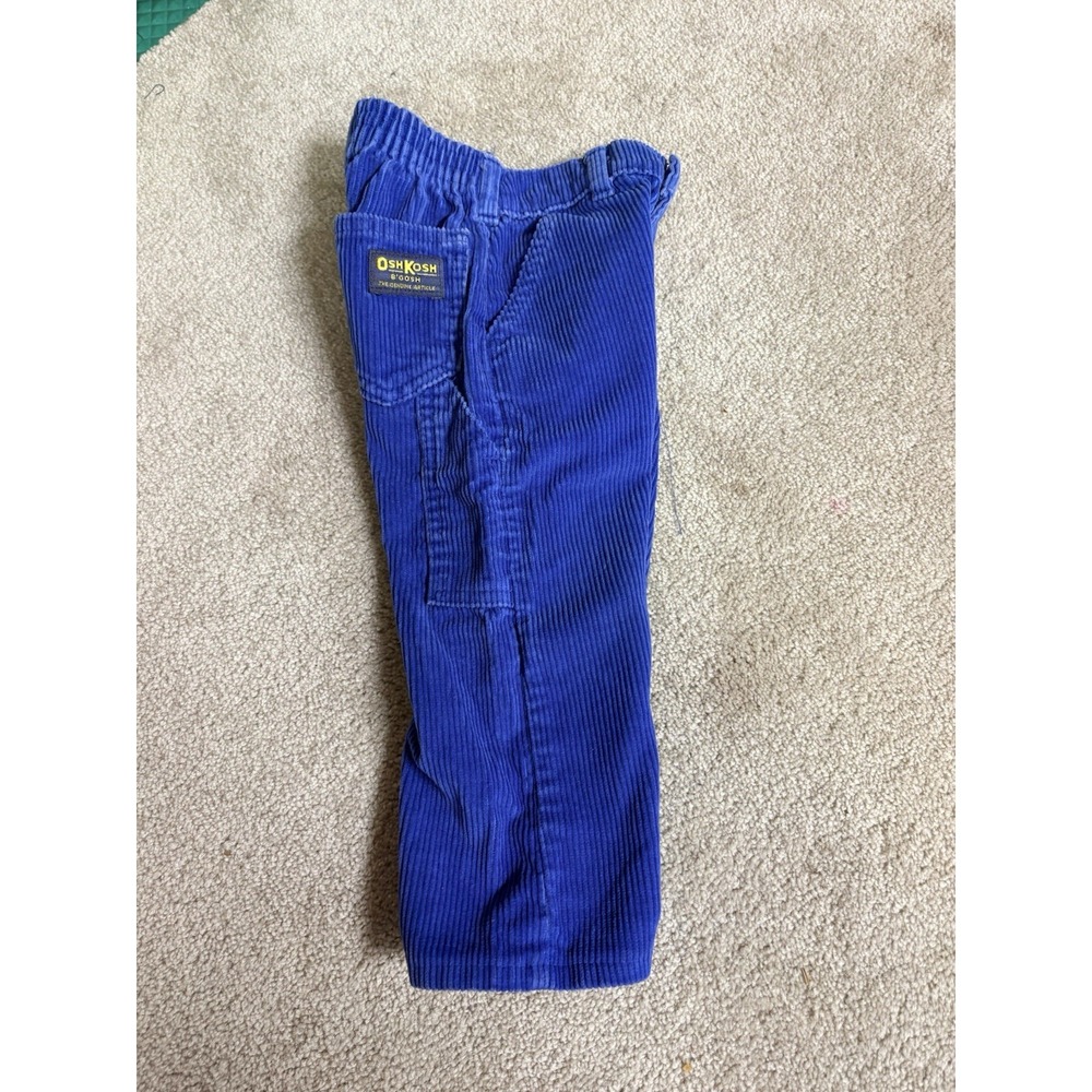 VTG OshKosh B'gosh boys size 2T blue Corduroy Pant‎ - Picture 7 of 7